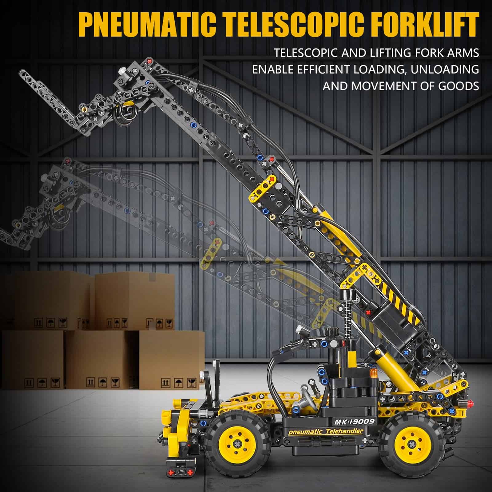 Mould King 19009 Kit de Construcción de Montacargas - Imagen 3