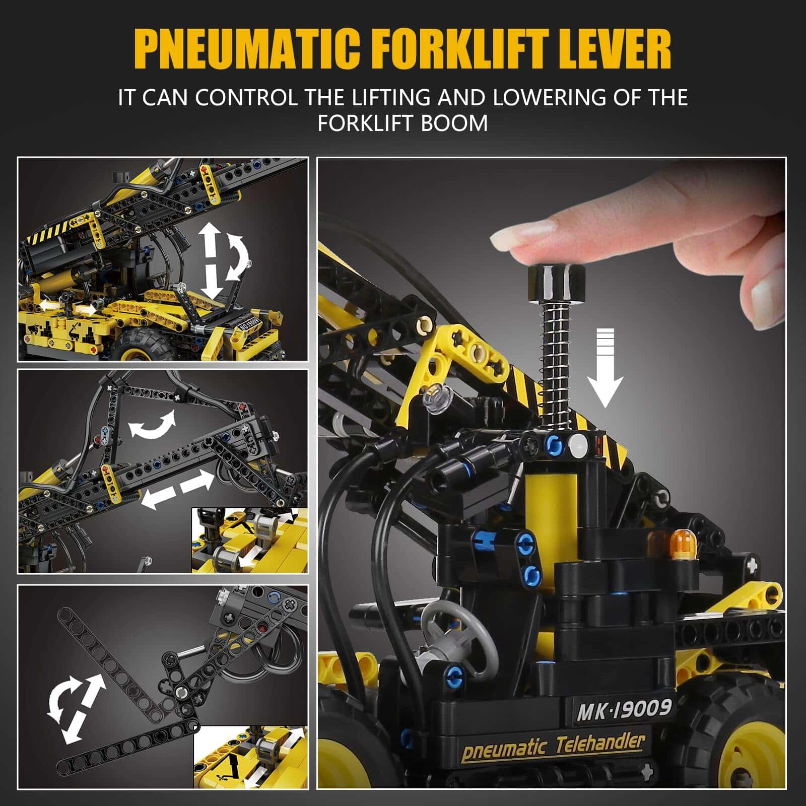 Mould King 19009 Kit de Construcción de Montacargas - Imagen 4