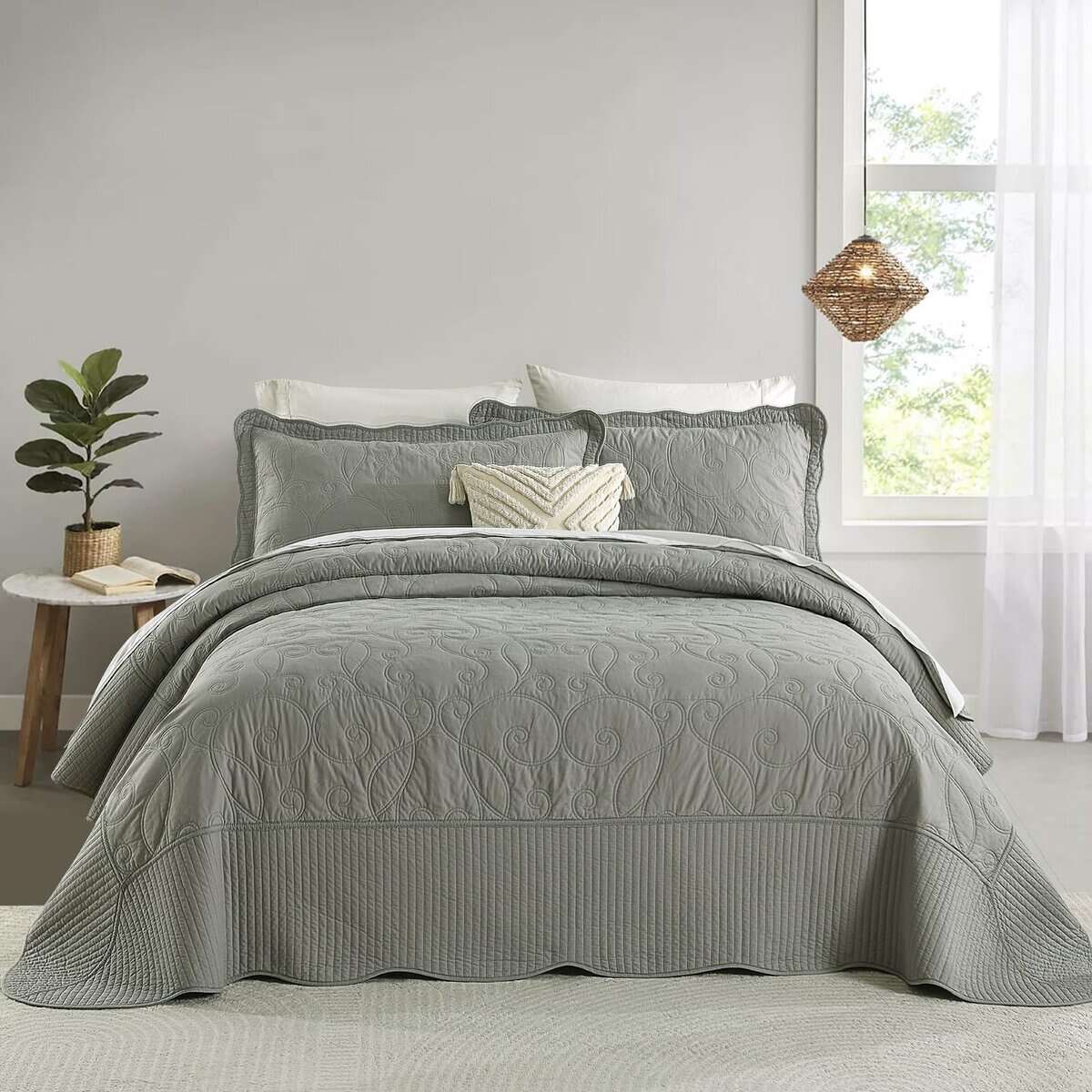 Colcha Queen Size Oversized Finlonte 120"x102" - 100% - Imagen 3