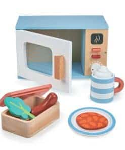 Mentari Toys - Juguetes de Madera - Set de Microondas de 9