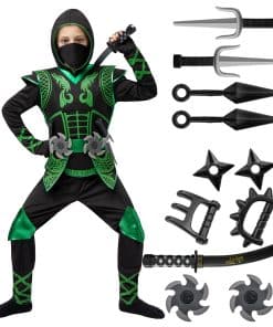Conjunto de Disfraz de Ninja Verde Spooktacular Creations