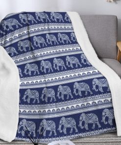 Manta de Elefante de Sherpa Fleece 60"*80" Navy Blue