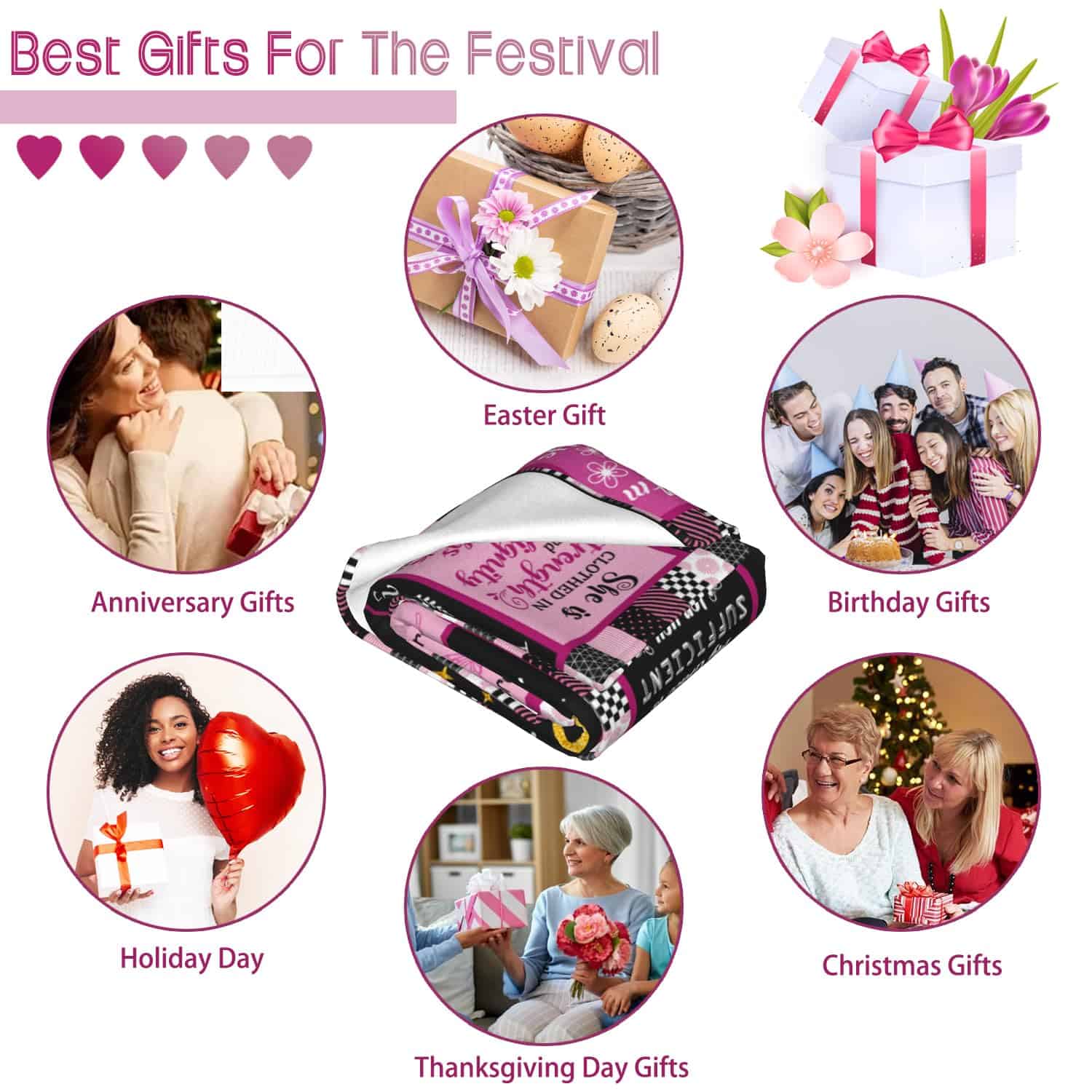 Manta de Regalos Cristianos para Mujeres Mantas Religiosas - Imagen 7