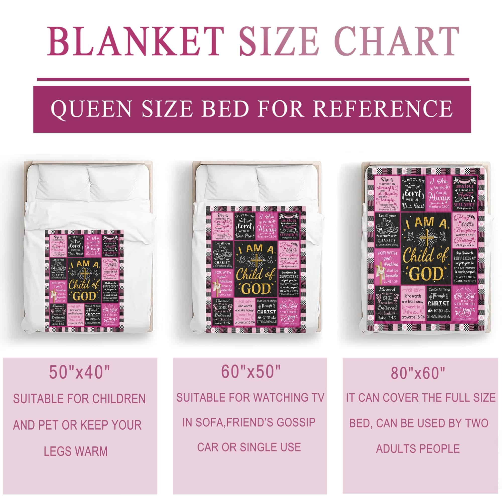 Manta de Regalos Cristianos para Mujeres Mantas Religiosas - Imagen 8