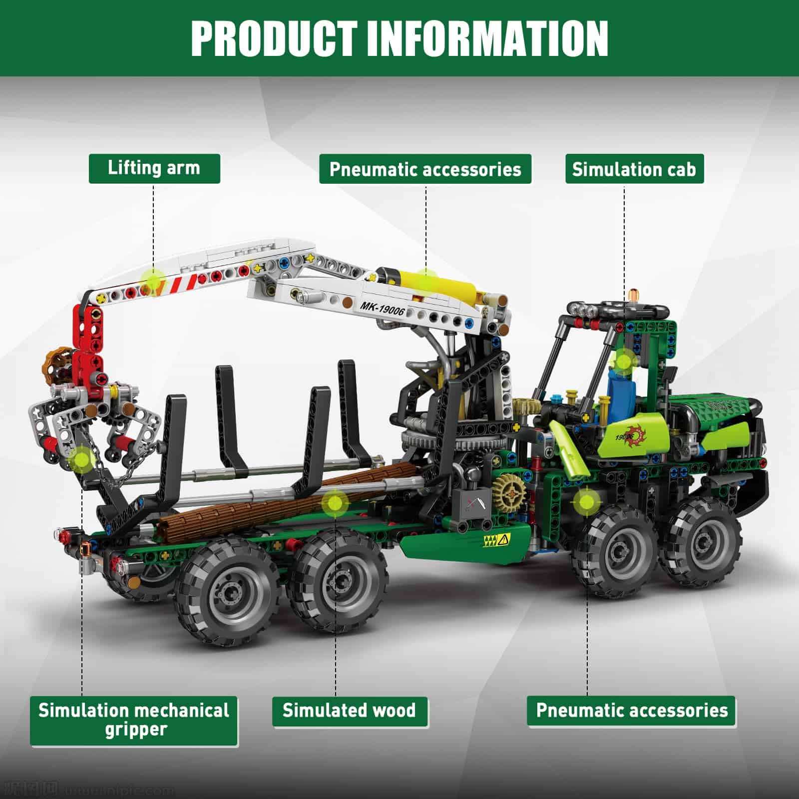 Mould King 19006 Juego de construcción de máquinas - Imagen 3