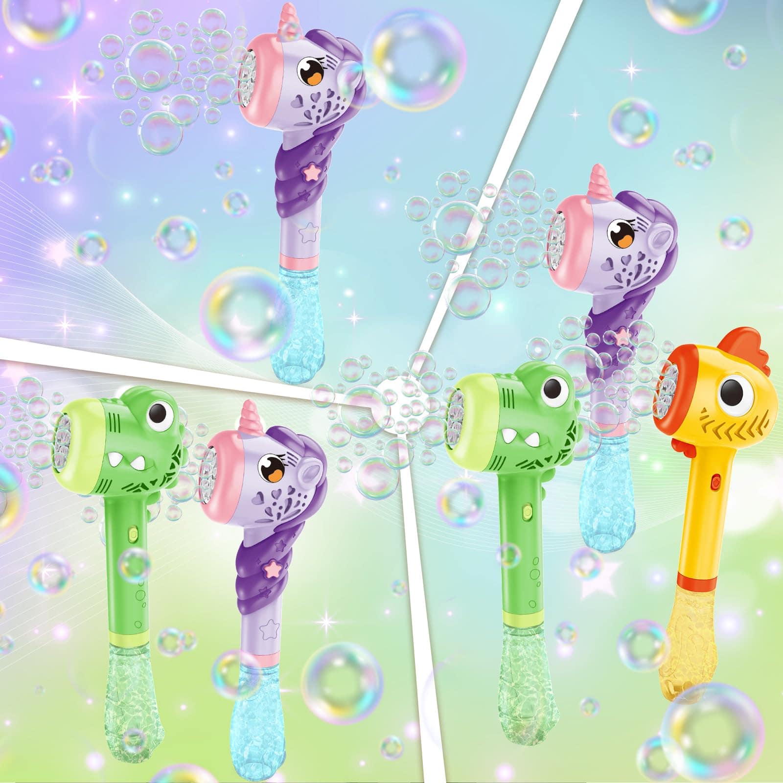 VATOS 3PCS Varitas de Burbujas Automáticas, Máquina de - Imagen 10
