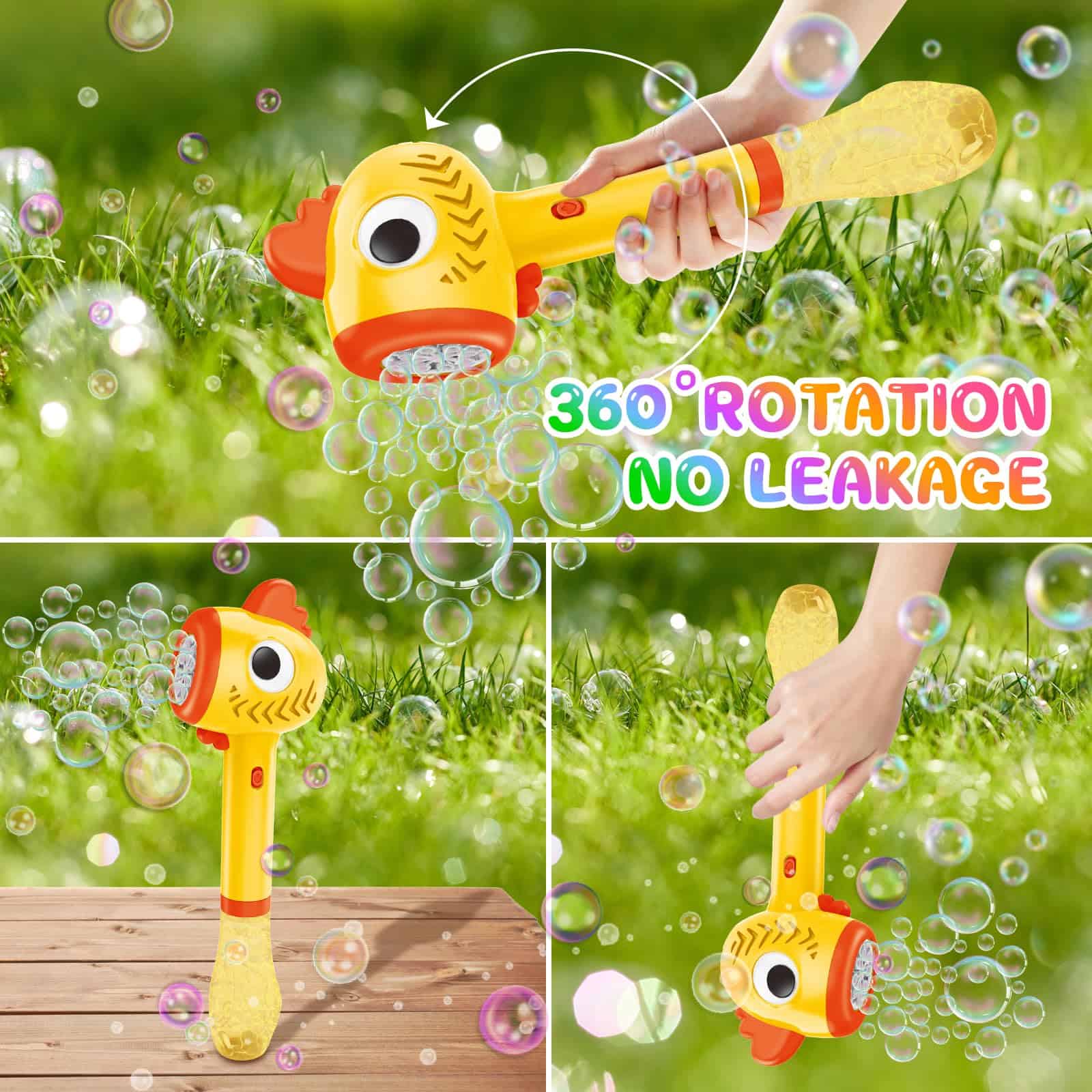VATOS 3PCS Varitas de Burbujas Automáticas, Máquina de - Imagen 6
