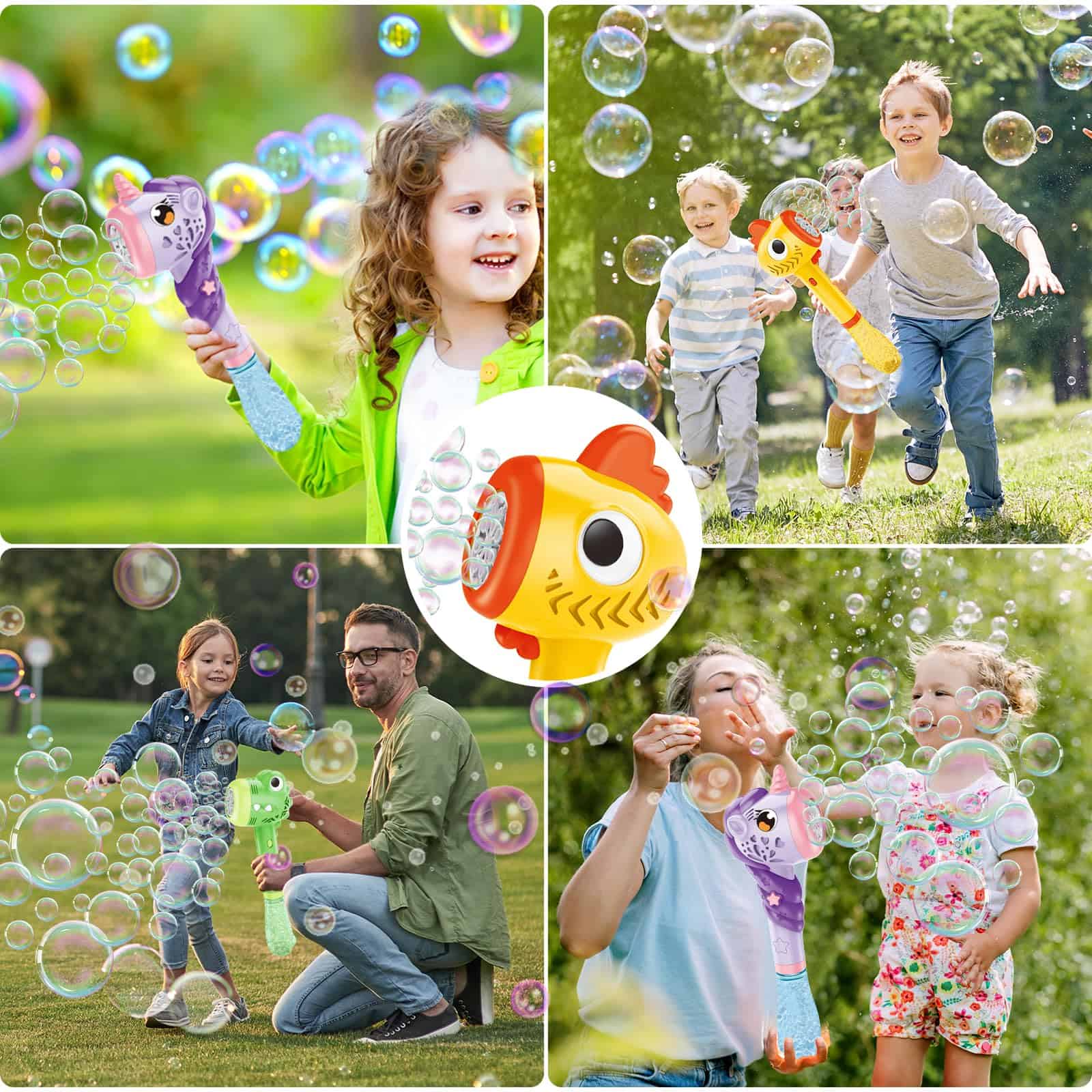 VATOS 3PCS Varitas de Burbujas Automáticas, Máquina de - Imagen 4