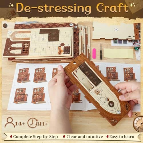 Kit de Nook de Libros GORWARE, Rompecabezas de Madera 3D - Imagen 7