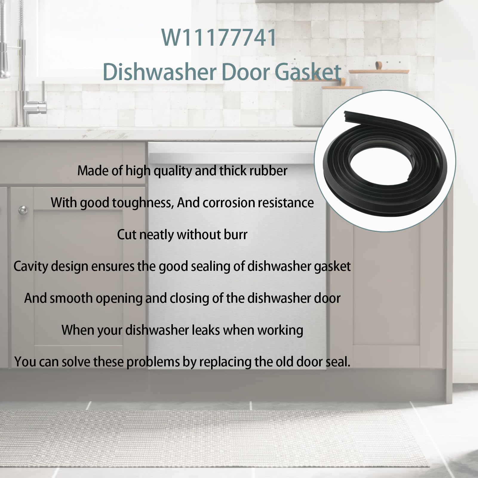 2024 Kit de sello de puerta de lavavajillas mejorado - Imagen 6