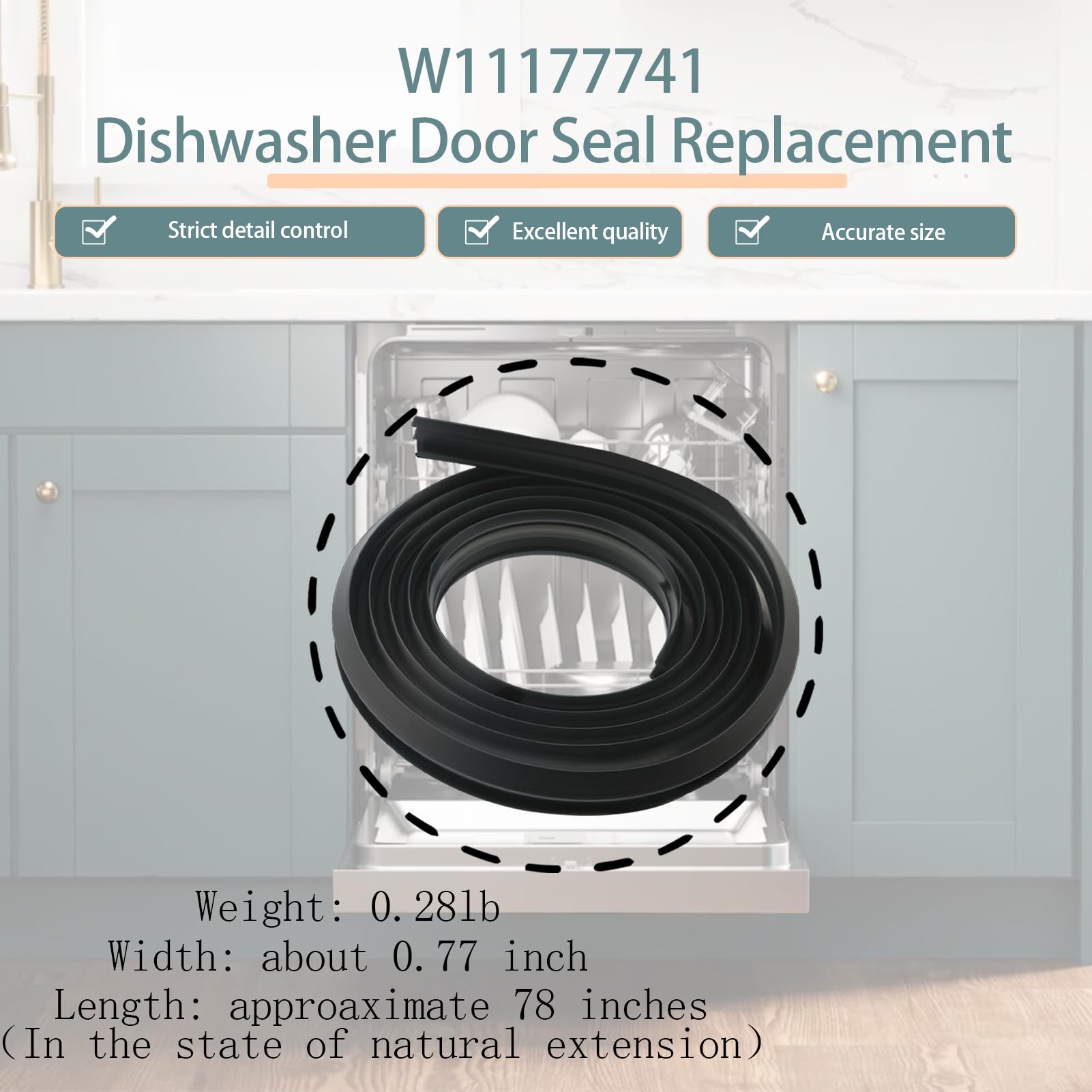 2024 Kit de sello de puerta de lavavajillas mejorado - Imagen 5