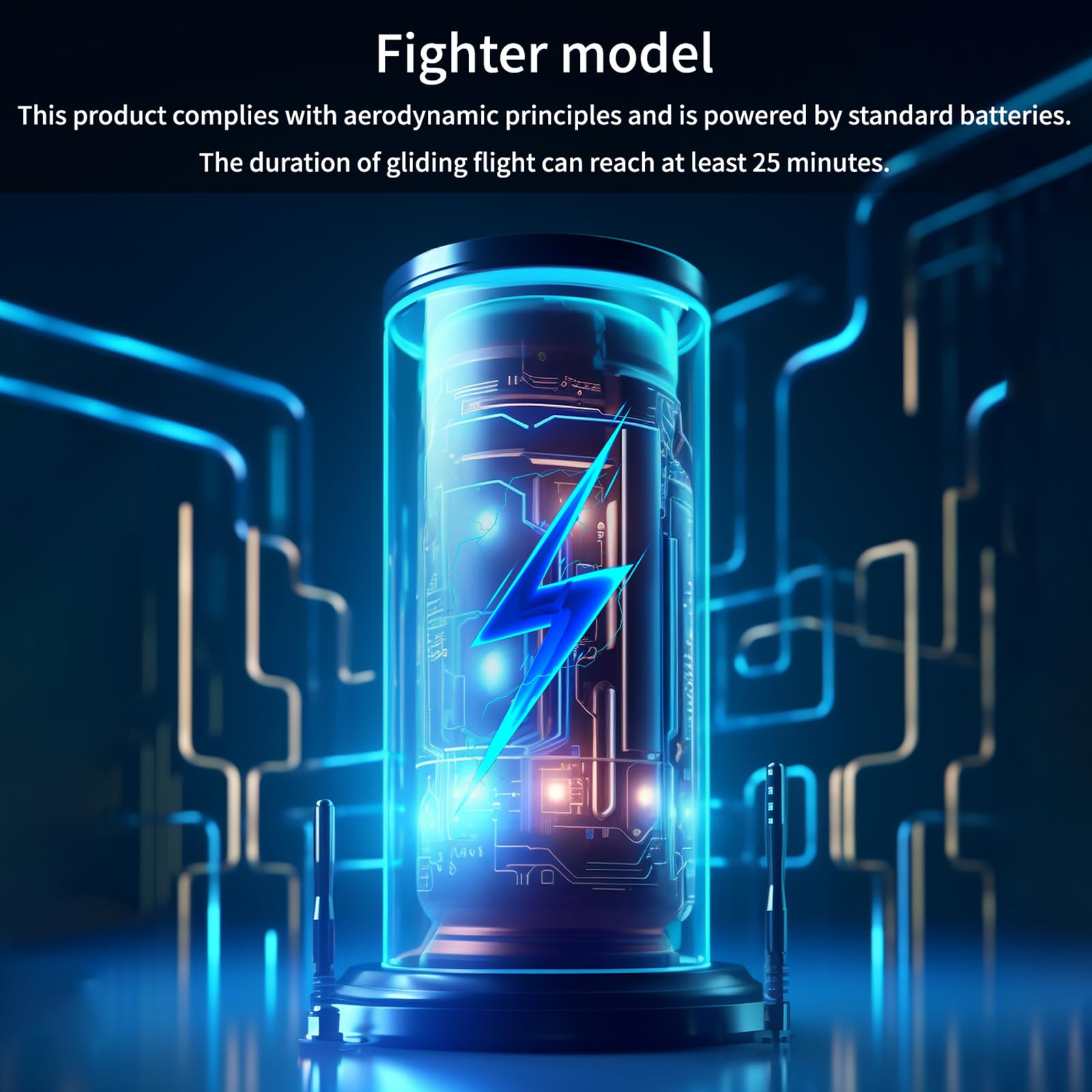 Avión HUIOP, 2.4GHz 3D/6G con Motor Sin Escobillas Avión de - Imagen 6