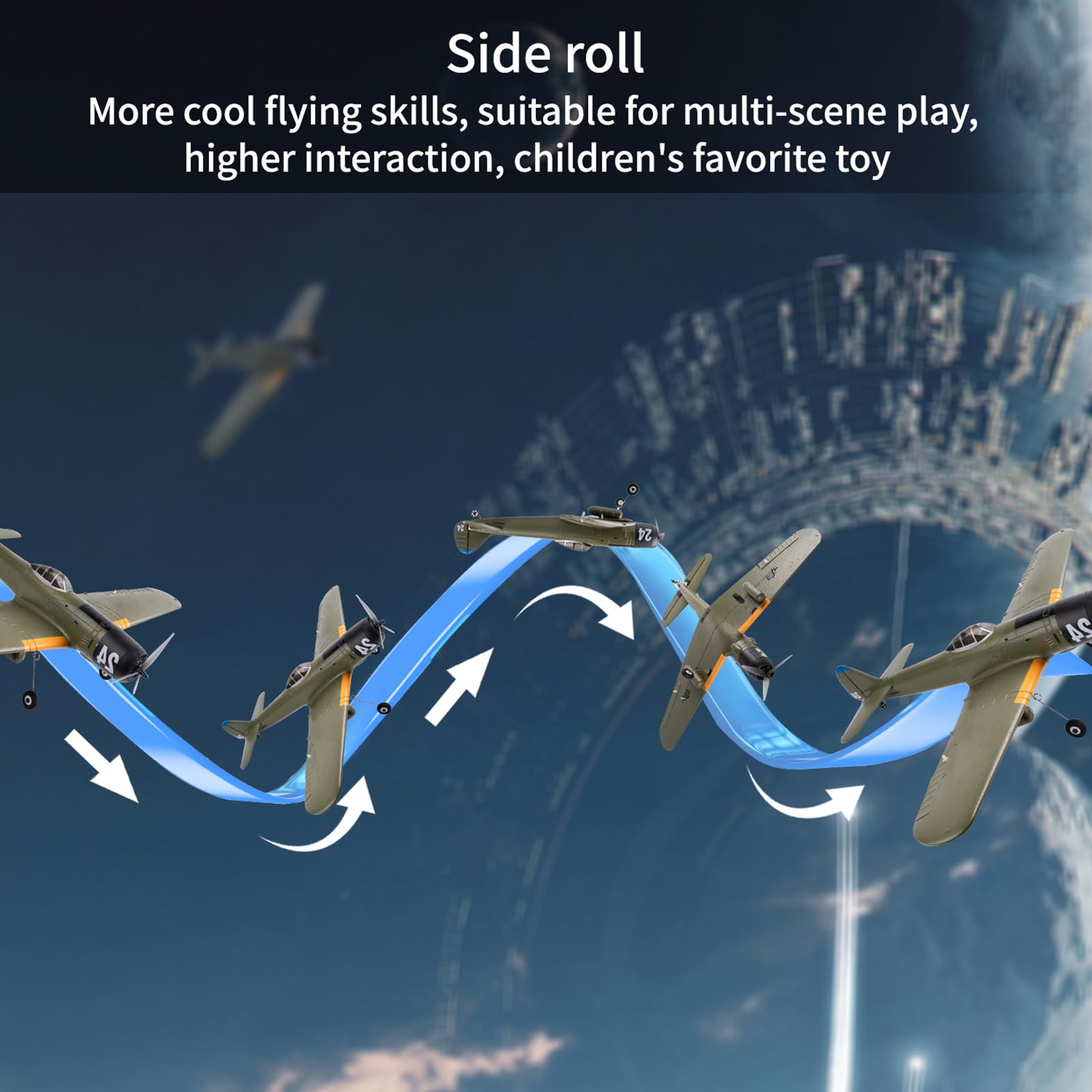 Avión HUIOP, 2.4GHz 3D/6G con Motor Sin Escobillas Avión de - Imagen 7