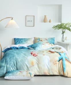 Juego de Funda nórdica de playa King, Juego de Ropa de Cama