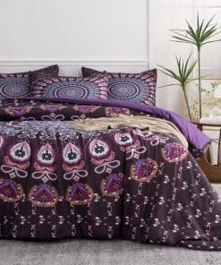 Set de Edredón King TISPLR Mandala 3 Piezas Suave Juego de