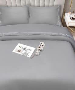 Juego De Sábanas de 4 Piezas California King Size Bordado -