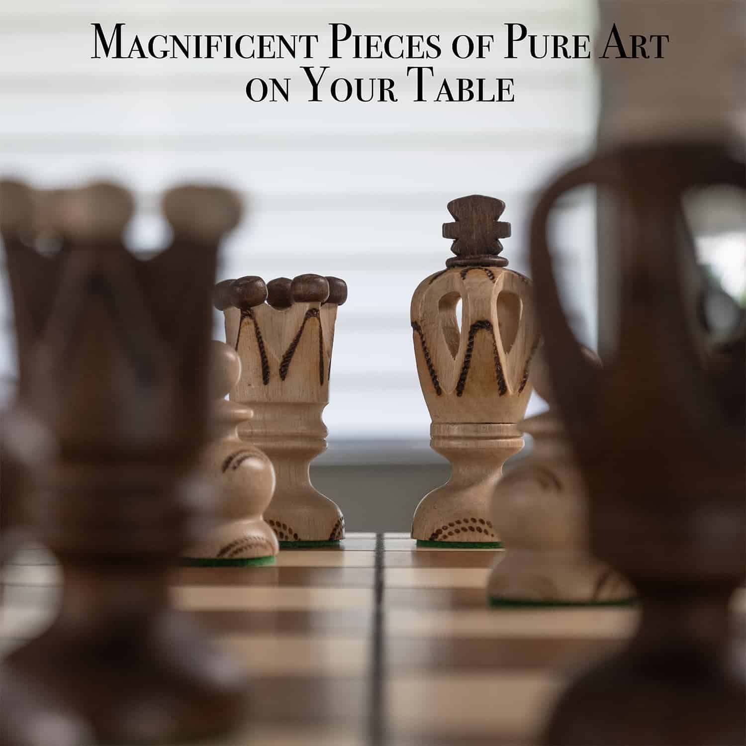 Juego de ajedrez de madera Wegiel Grand Royal para adultos - Imagen 9