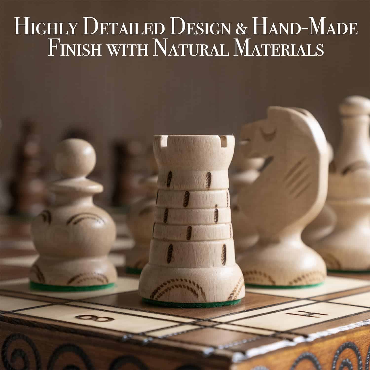 Juego de ajedrez de madera Wegiel Grand Royal para adultos - Imagen 7