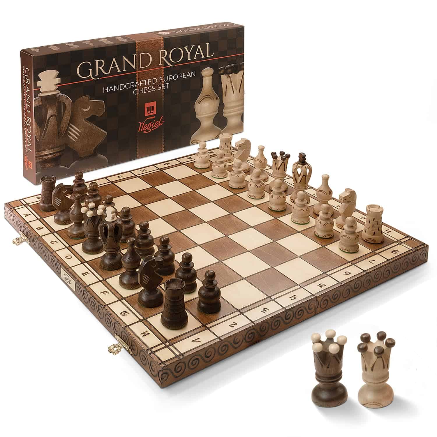 Juego de ajedrez de madera Wegiel Grand Royal para adultos