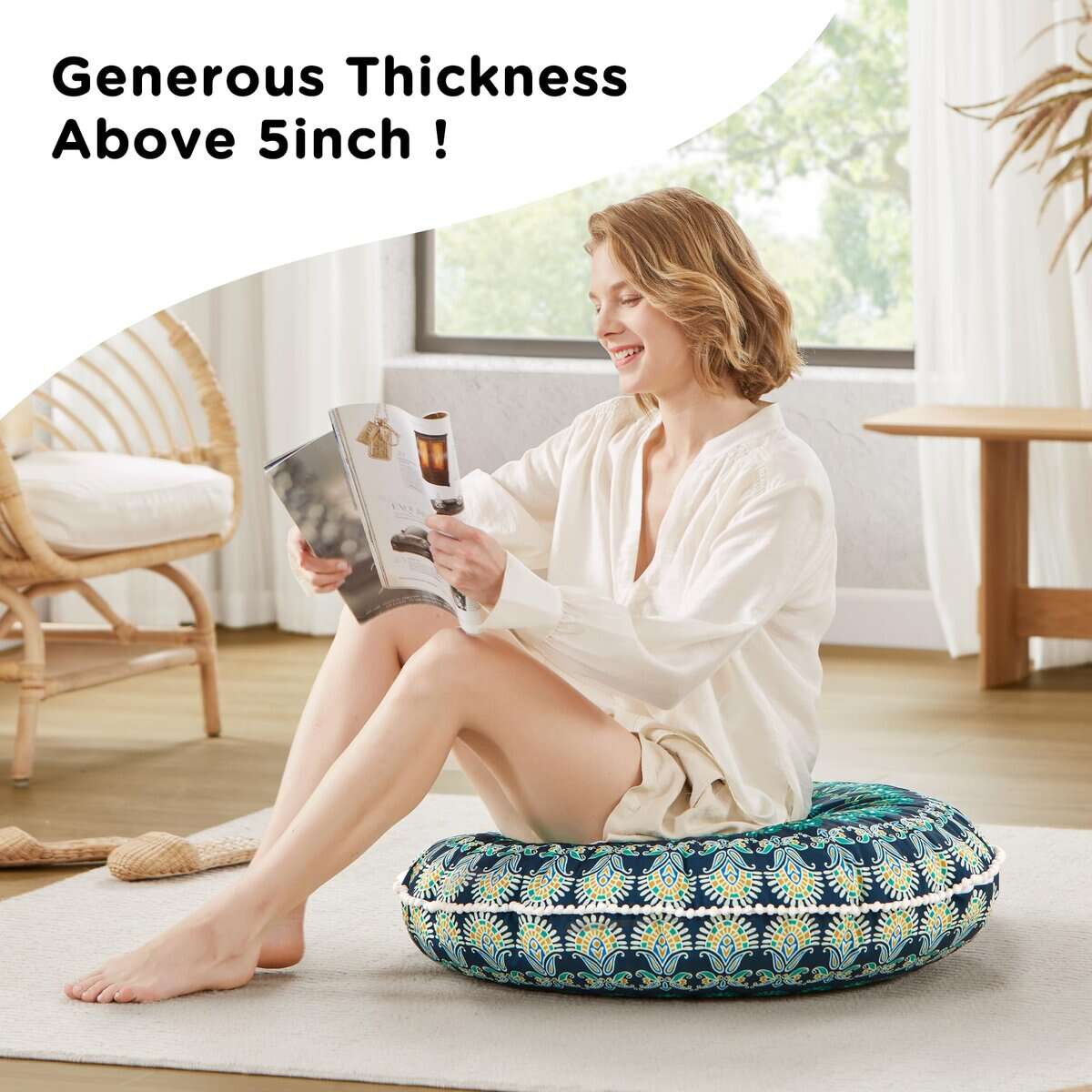 Juego de 2 Cojines de Piso de Meditación Codi, Cojines - Imagen 6