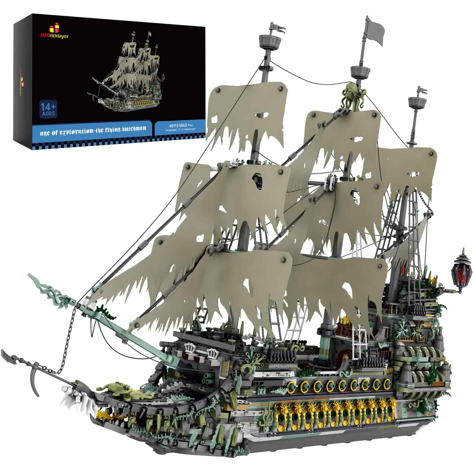 JMBricklayer Set de Construcción de Barco Pirata Grande
