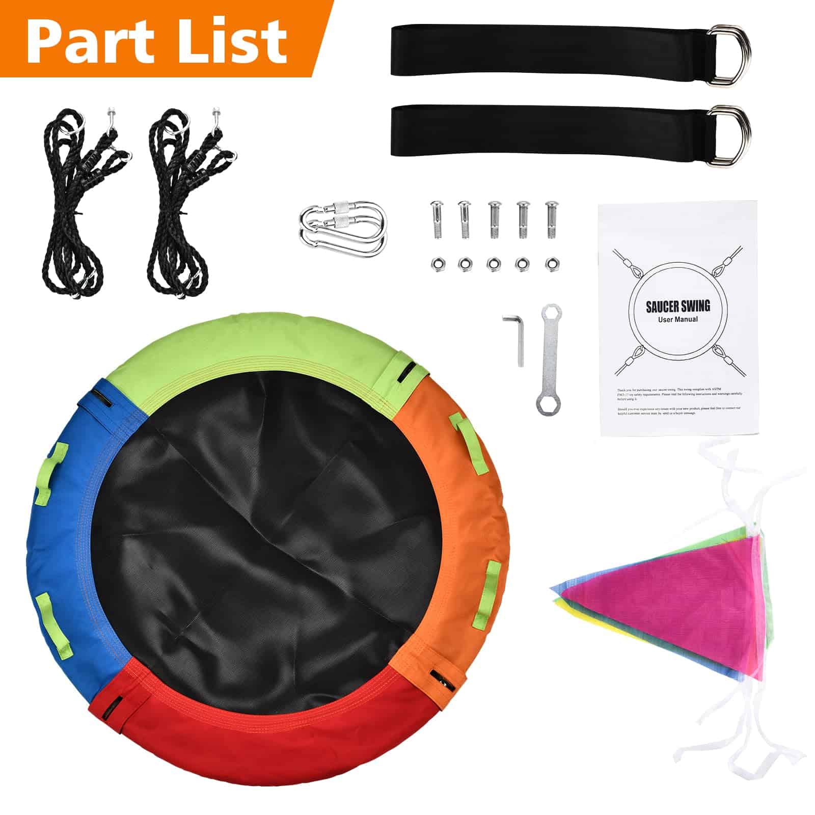 Columpio en forma de árbol HeyZoo de 48 pulgadas, columpio - Imagen 7