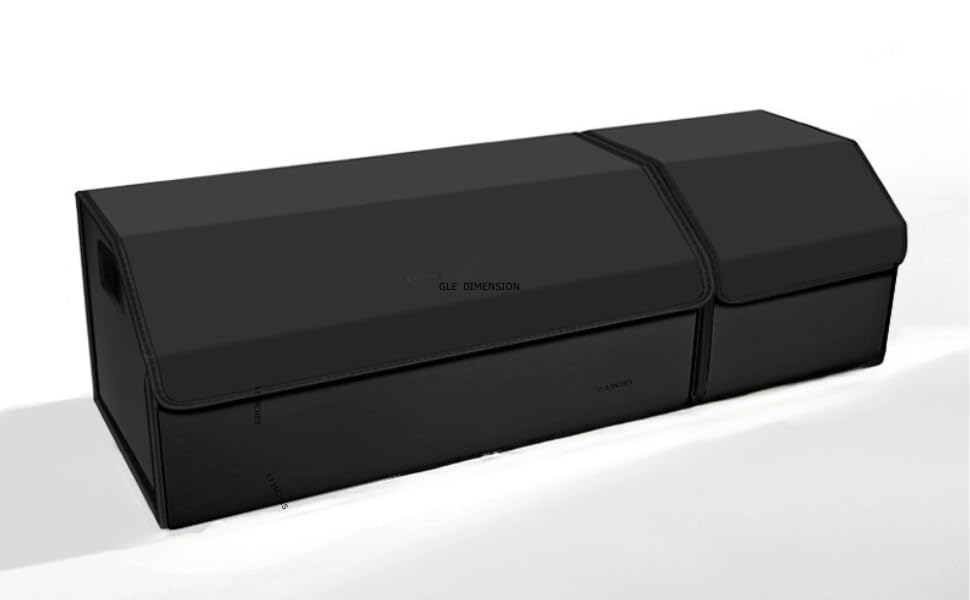 Caja de almacenamiento de lujo de cuero Napa 55tech para