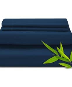 Juego de sábanas completas EaseHome, 100% -Azul Marino