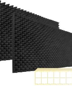 2 Pack Paneles de Espuma Acústica, 48X24X2 Pulgadas Espuma