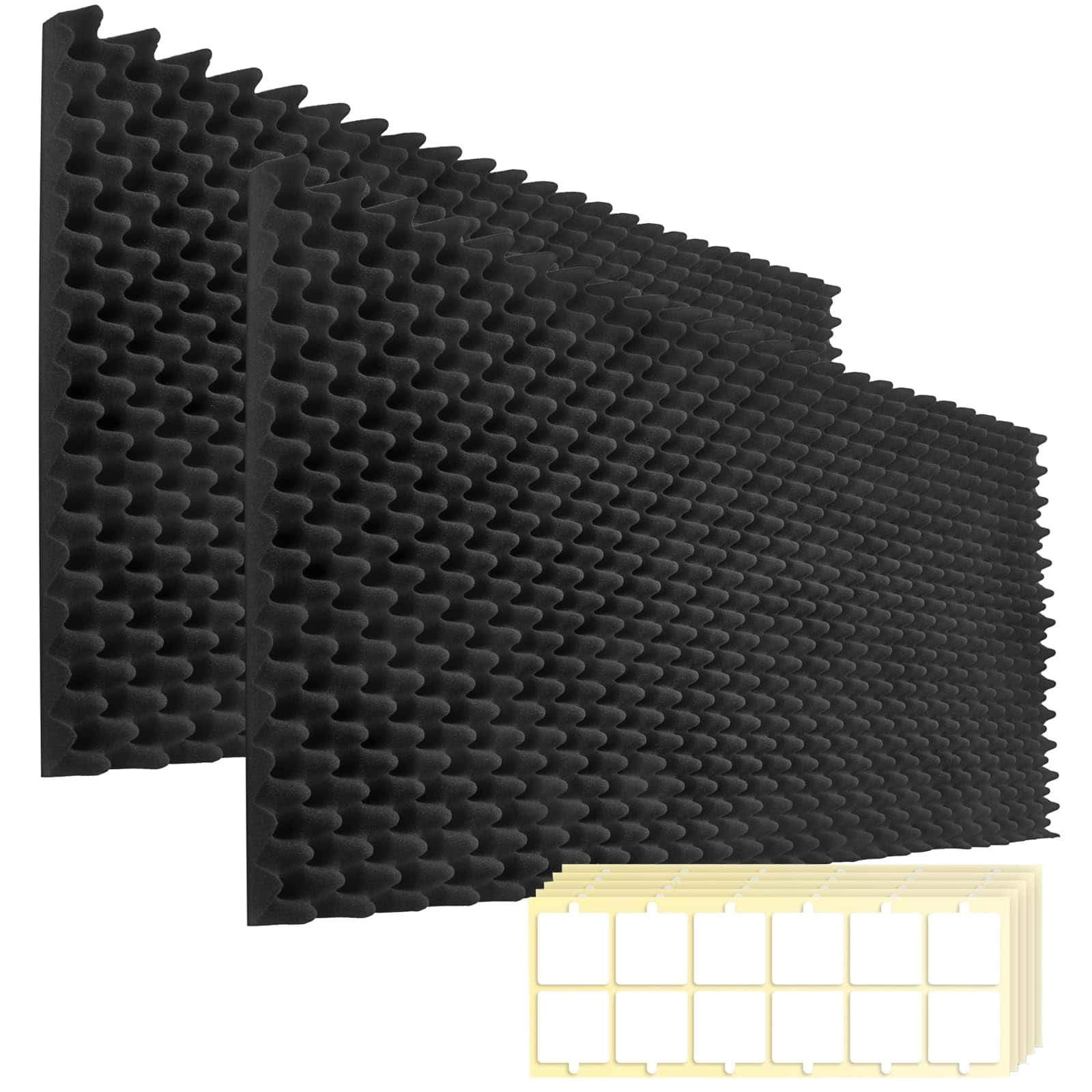 2 Pack Paneles de Espuma Acústica, 48X24X2 Pulgadas Espuma