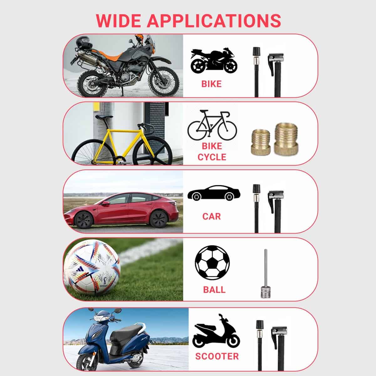 Inflador de neumáticos TONSIM 20V Compresor de aire - Imagen 6