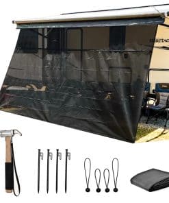 Malla de Sombra para Toldo de Caravana con Cremallera 9' X