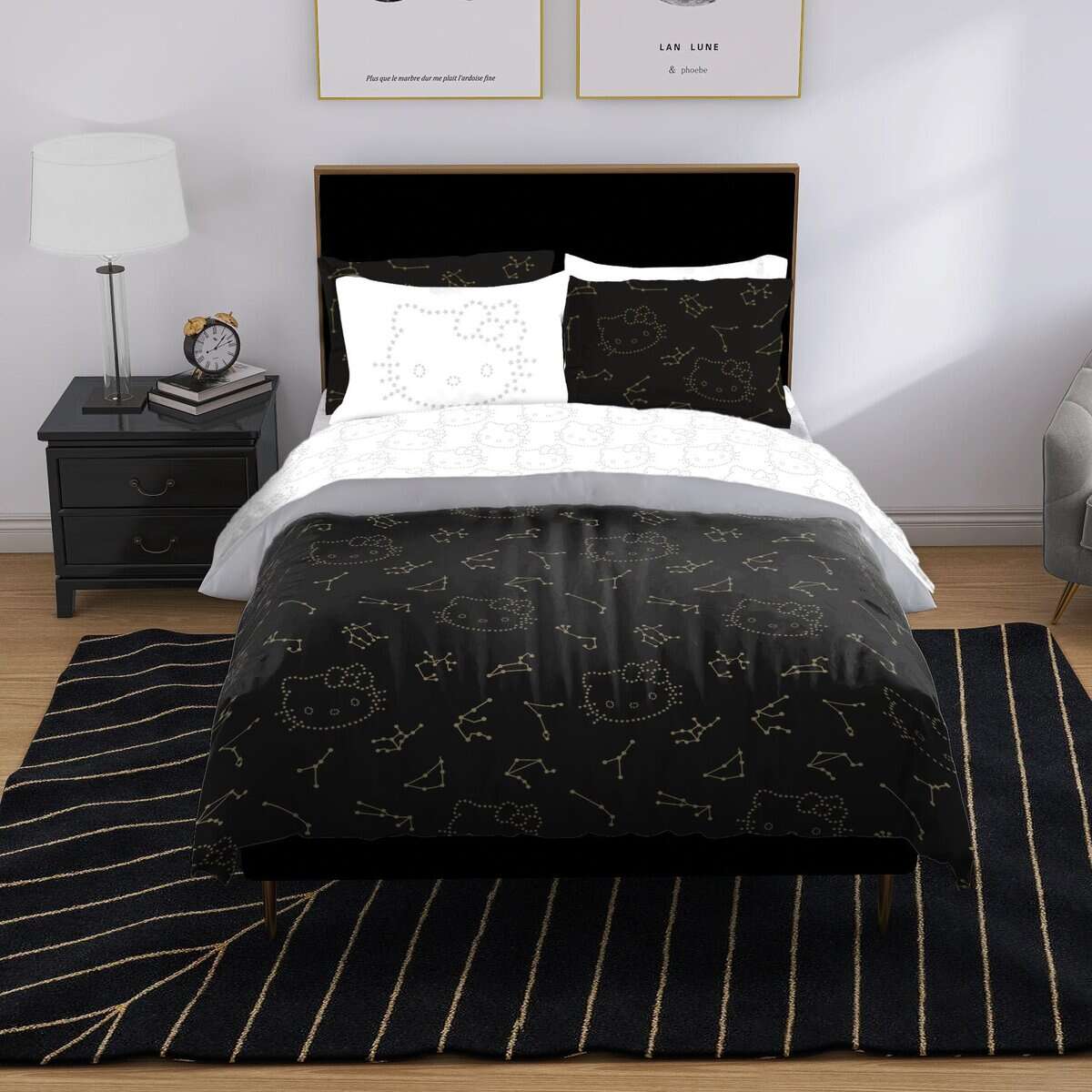 Juego de Edredón Hello Kitty Stars Twin - Juego de Cama de - Imagen 6