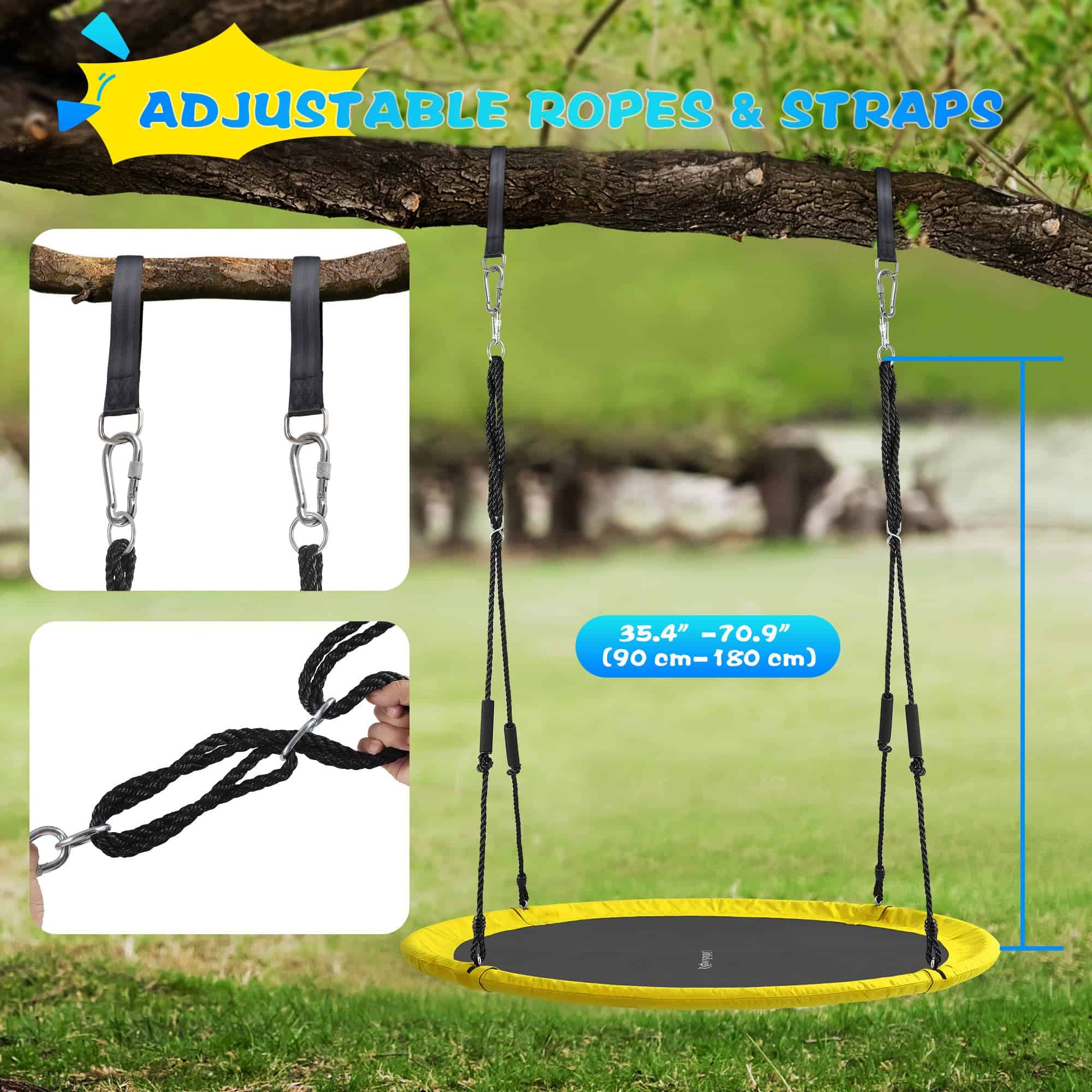 Columpio de Platillo LittleLogiQ para Adultos y Niños, 60 - Imagen 7