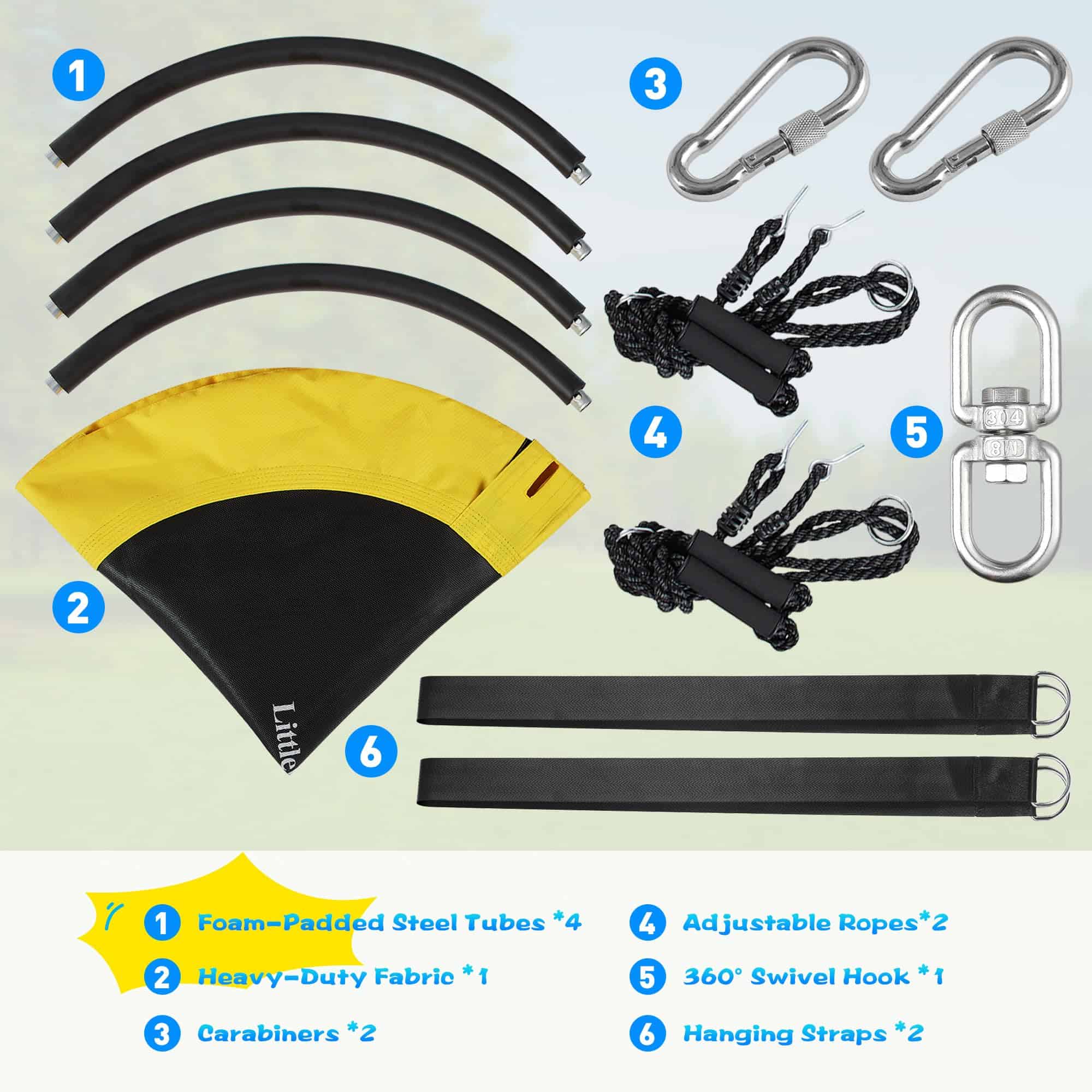 Columpio de Platillo LittleLogiQ para Adultos y Niños, 60 - Imagen 8