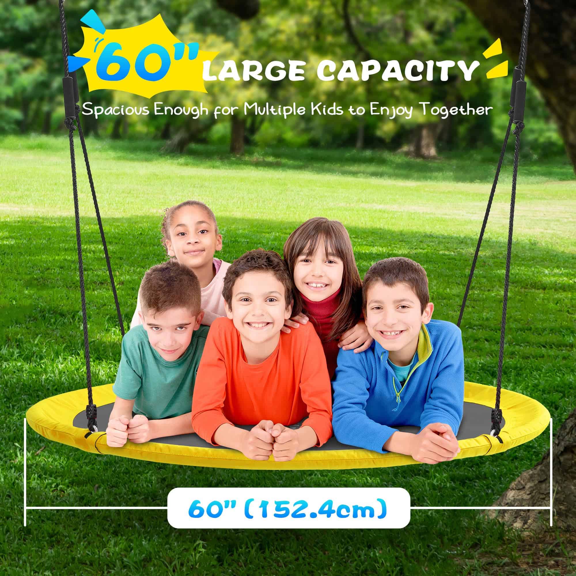 Columpio de Platillo LittleLogiQ para Adultos y Niños, 60 - Imagen 3