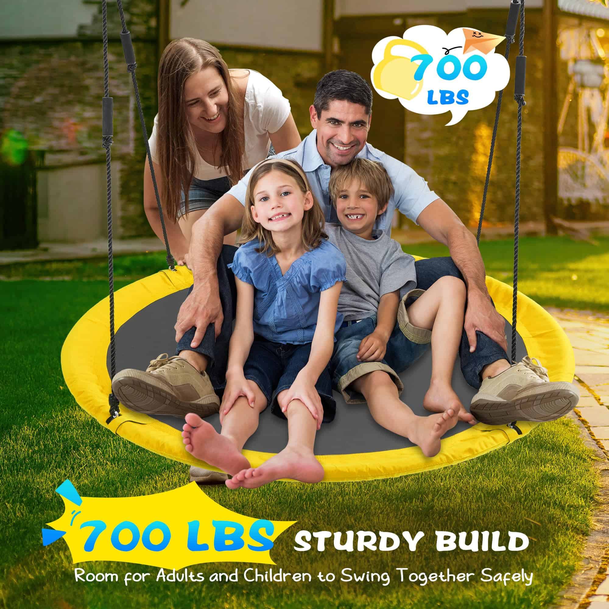 Columpio de Platillo LittleLogiQ para Adultos y Niños, 60 - Imagen 4