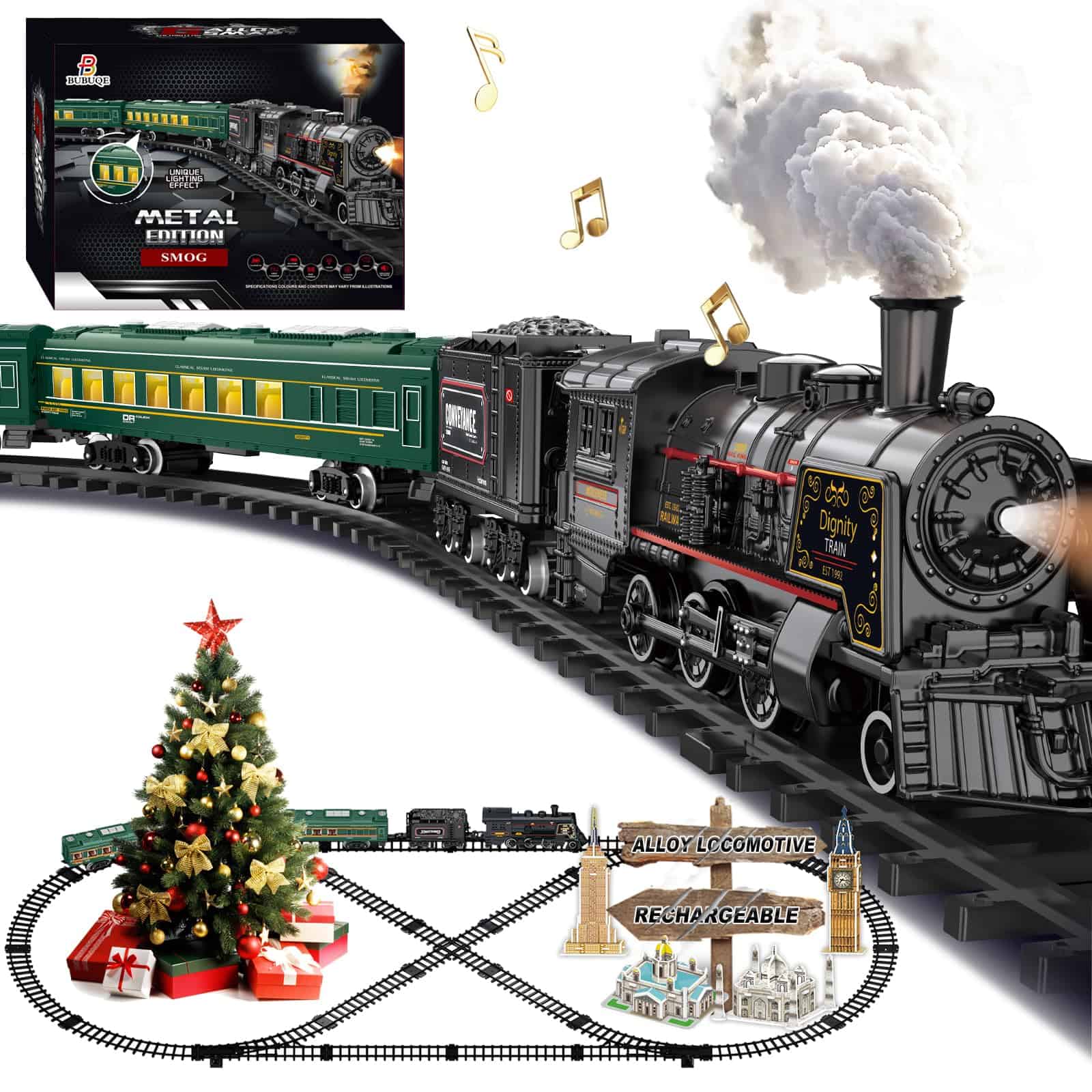 Set de Trenes Eléctricos para Niños de Aleación de Metal