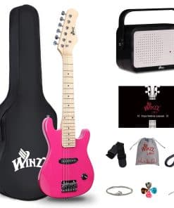 Kit de Guitarra Eléctrica para Niños WINZZ de 30 Pulgadas,