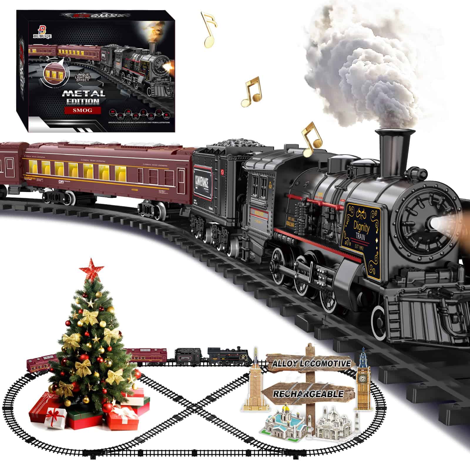 Tren Eléctrico para Niños de Metal de Aleación Juego de
