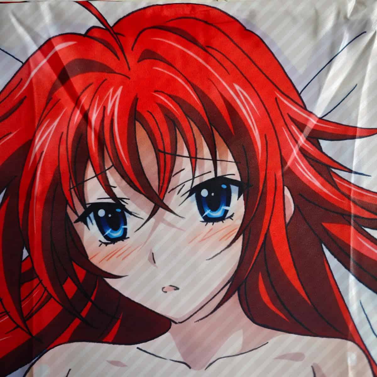 Funda de almohada de cuerpo Misaki1987 High School DxD Rias