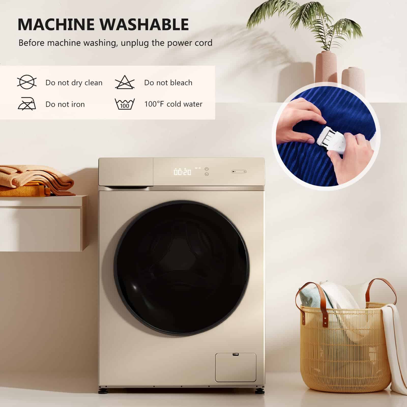 Manta Eléctrica Homemate - 50"x60" Manta Calefactora con - Imagen 9