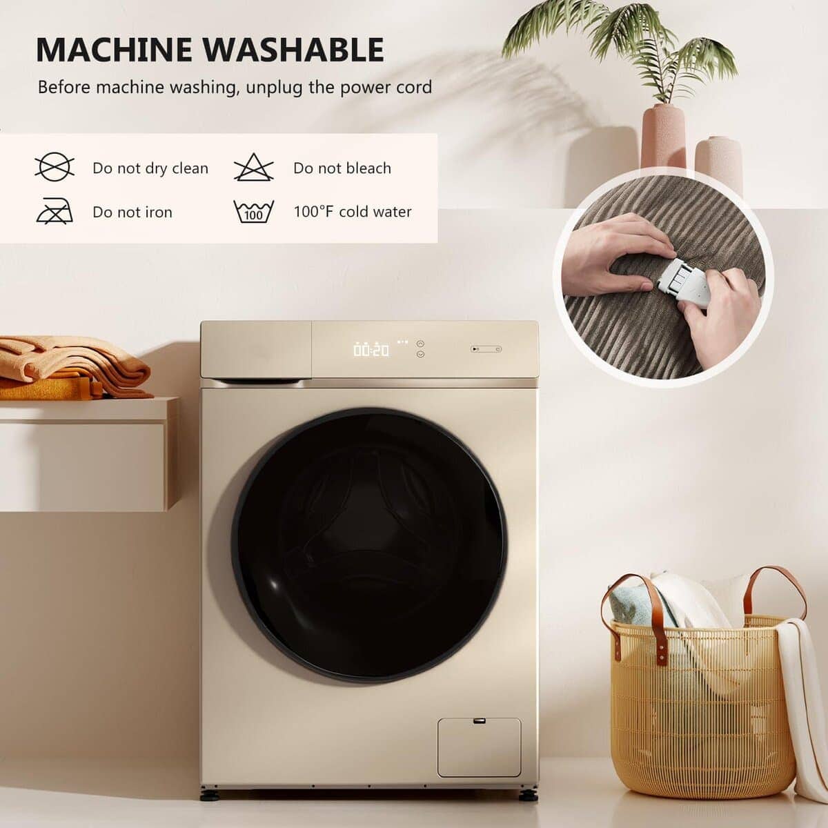 Cobija Eléctrica Homemate Tamaño King - 100"x90" Cobija - Imagen 9