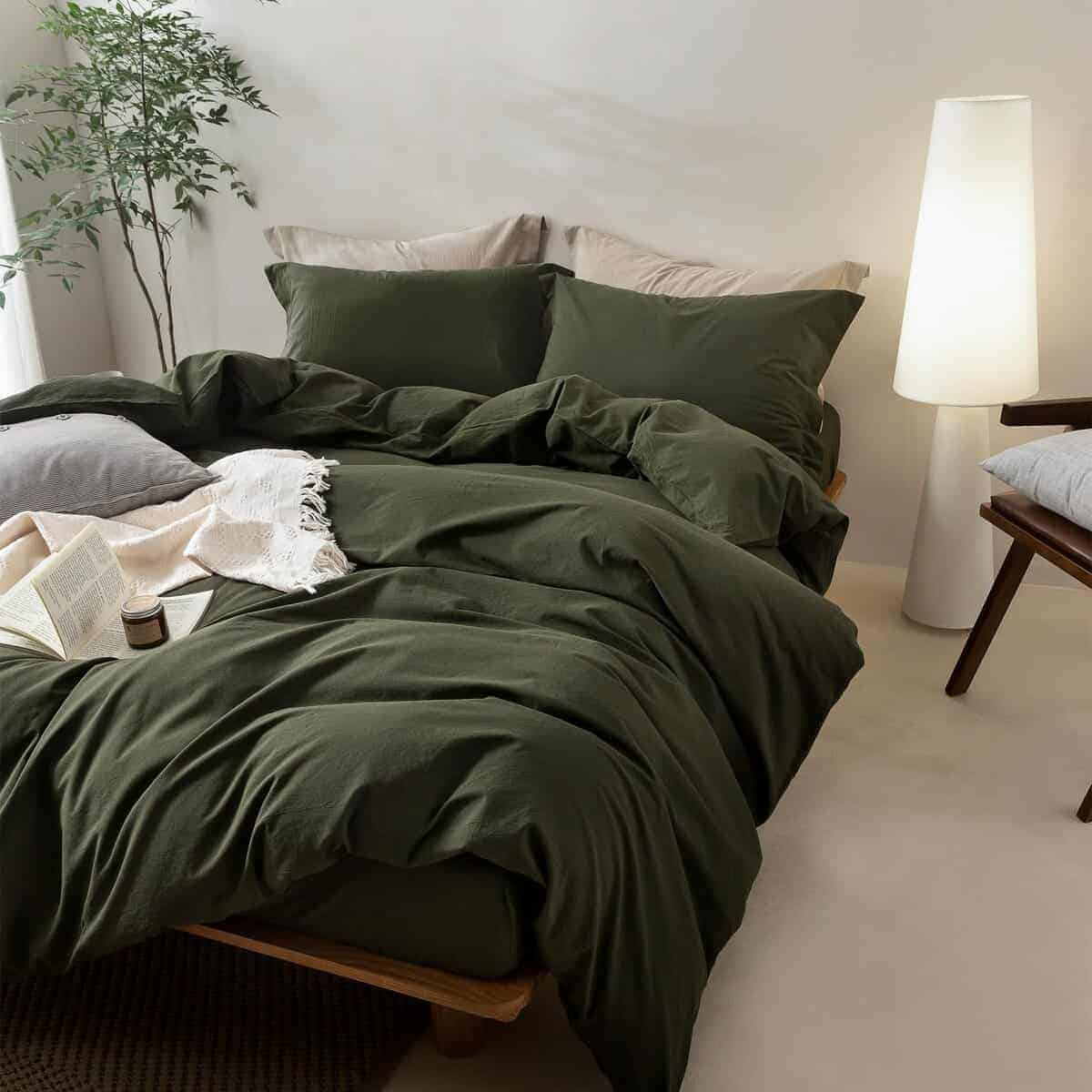 Funda de Edredón de Tela de Lino tamaño King, 100% Algodón - Imagen 7