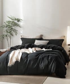 Funda de Edredón de Lino Tamaño Cal King, 100% Algodón