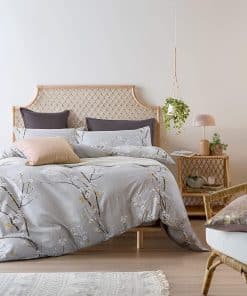 Juego de Funda Nórdica Floral de Cerezo Japonés Oriental