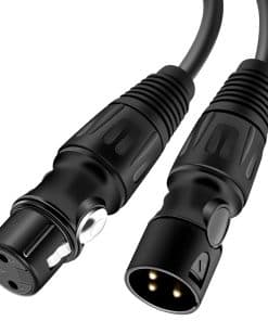 Cable XLR Anewbig, Cable de Micrófono de 25 pies, Cable XLR