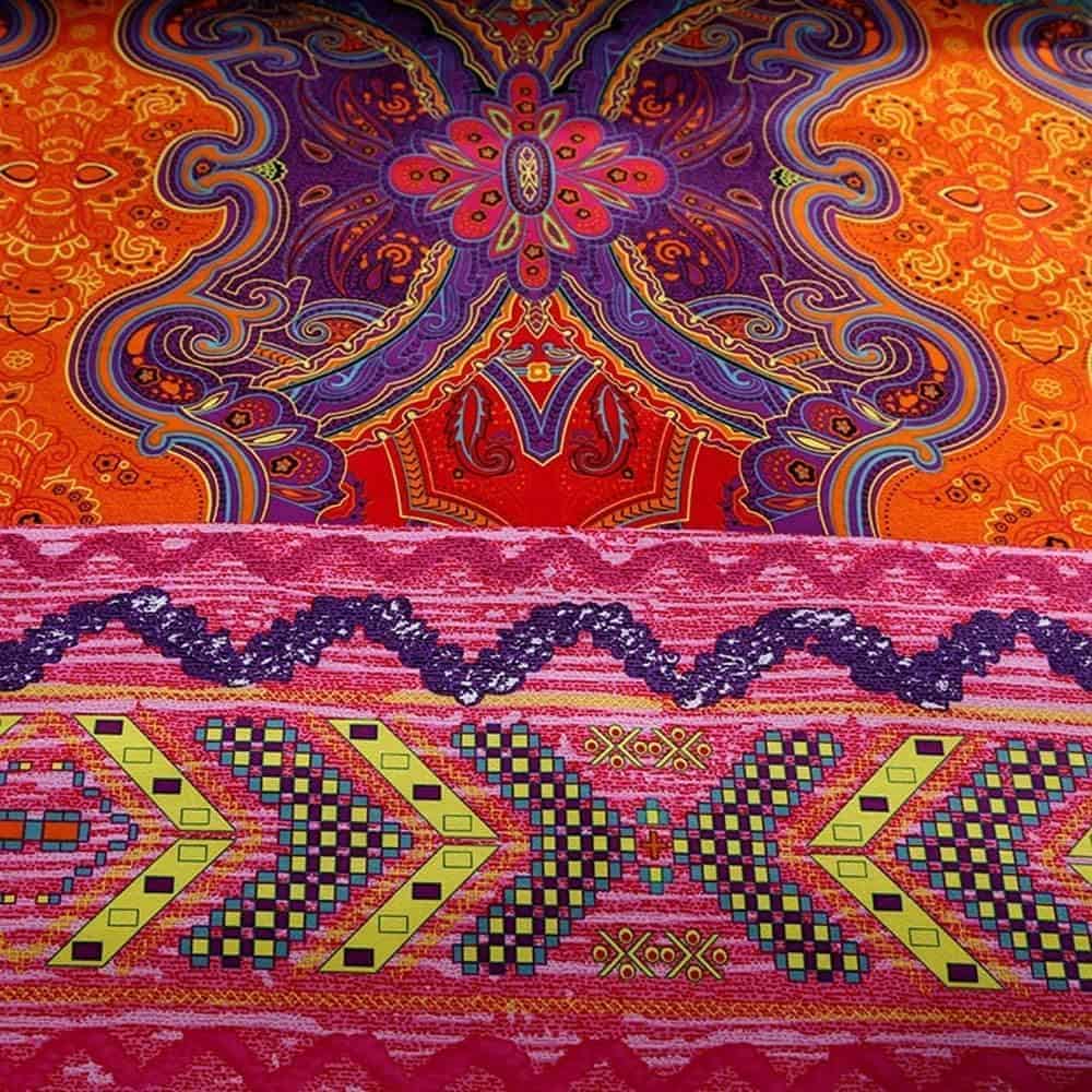 CottonLife Juego de Funda nórdica Boho Twin de Algodón - Imagen 8