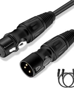 Cables XLR Anewbig, Paquete de 2 Cables de Micrófono de 20