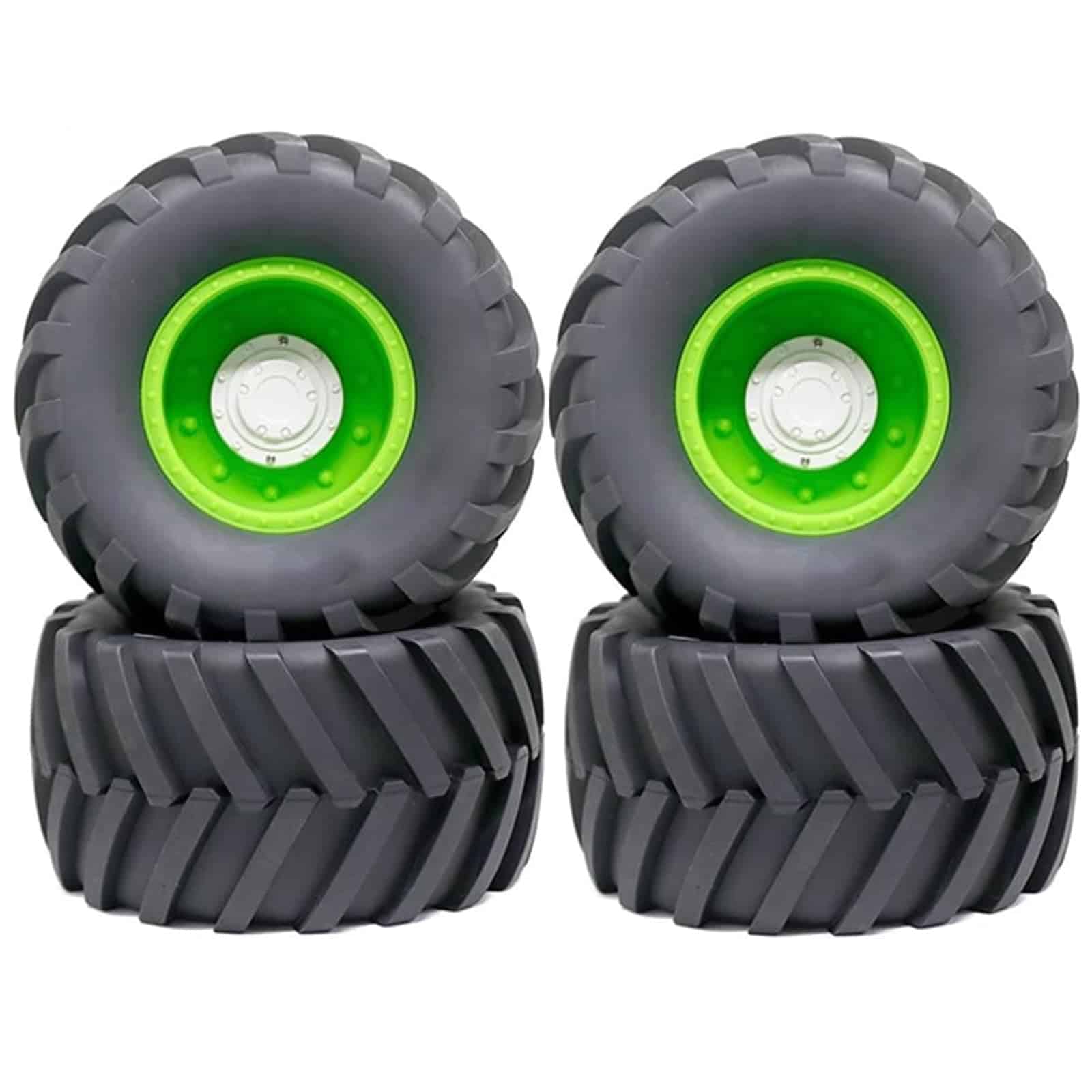 Llantas y Rines de Monstruo RC 1/8 Chanmoo con Hexagonal de